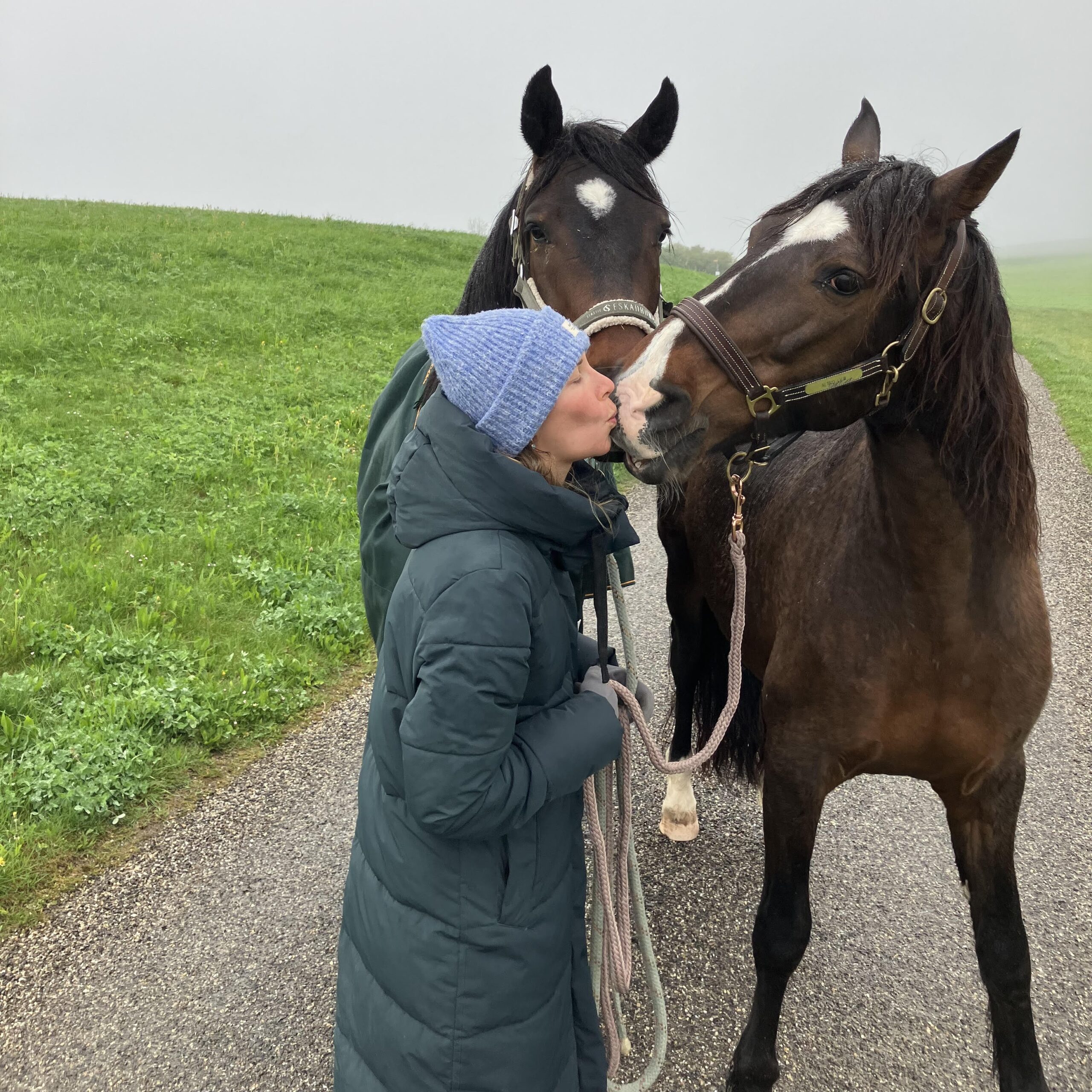 Tierhomöopathin Julia Gutmann mit Pferd